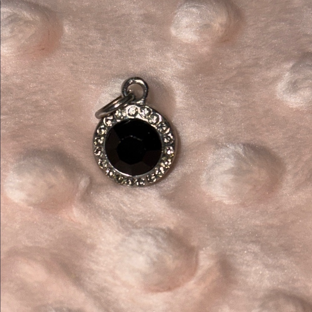 Thomas SABO Black and Silver Gemstone Charm